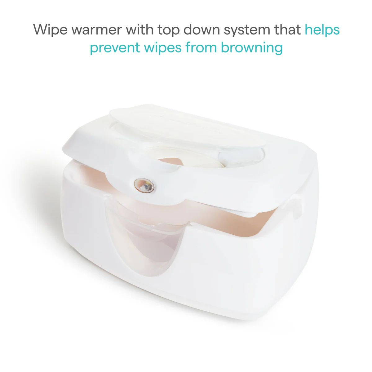 Munchkin Warm Glow Wipe Warmer - White - Warm Wipes for Baby Comfort